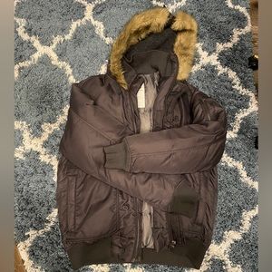 [LOWER PRICE!!] L.O.G.G Winter Coat w Fur Trim Hoodie (XL)